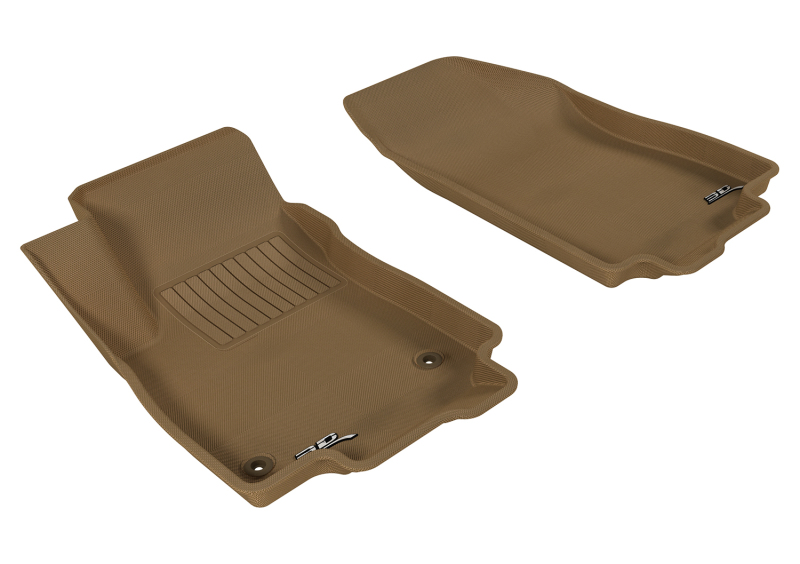 Buick Encore Floor Mats - Front - 3D MAXpider - Kagu - Tan - `13-`20